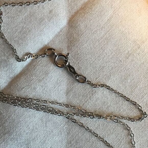 Sterling Silver Enamel Dove Necklace - Picture 7 of 9